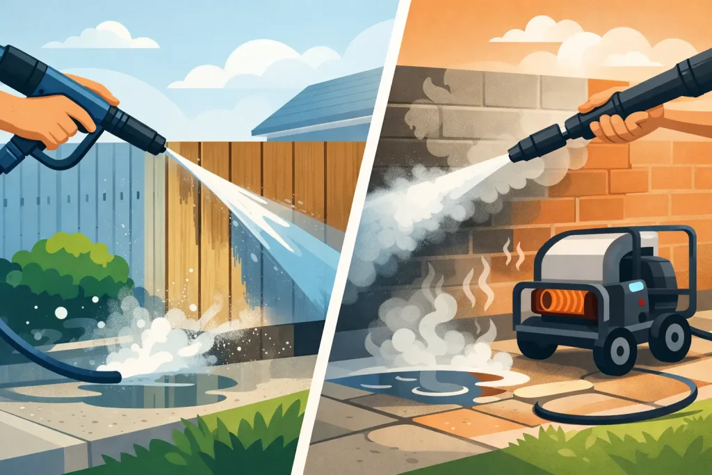Pressure Washing vs Power Washing Explained