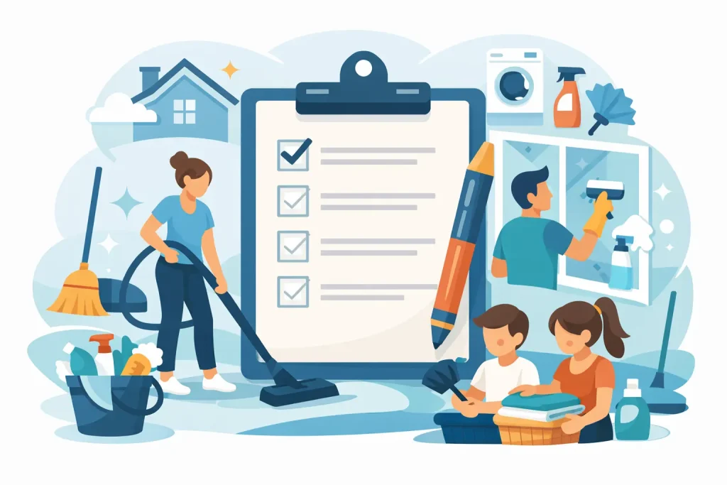 House Cleaning Checklist for Families