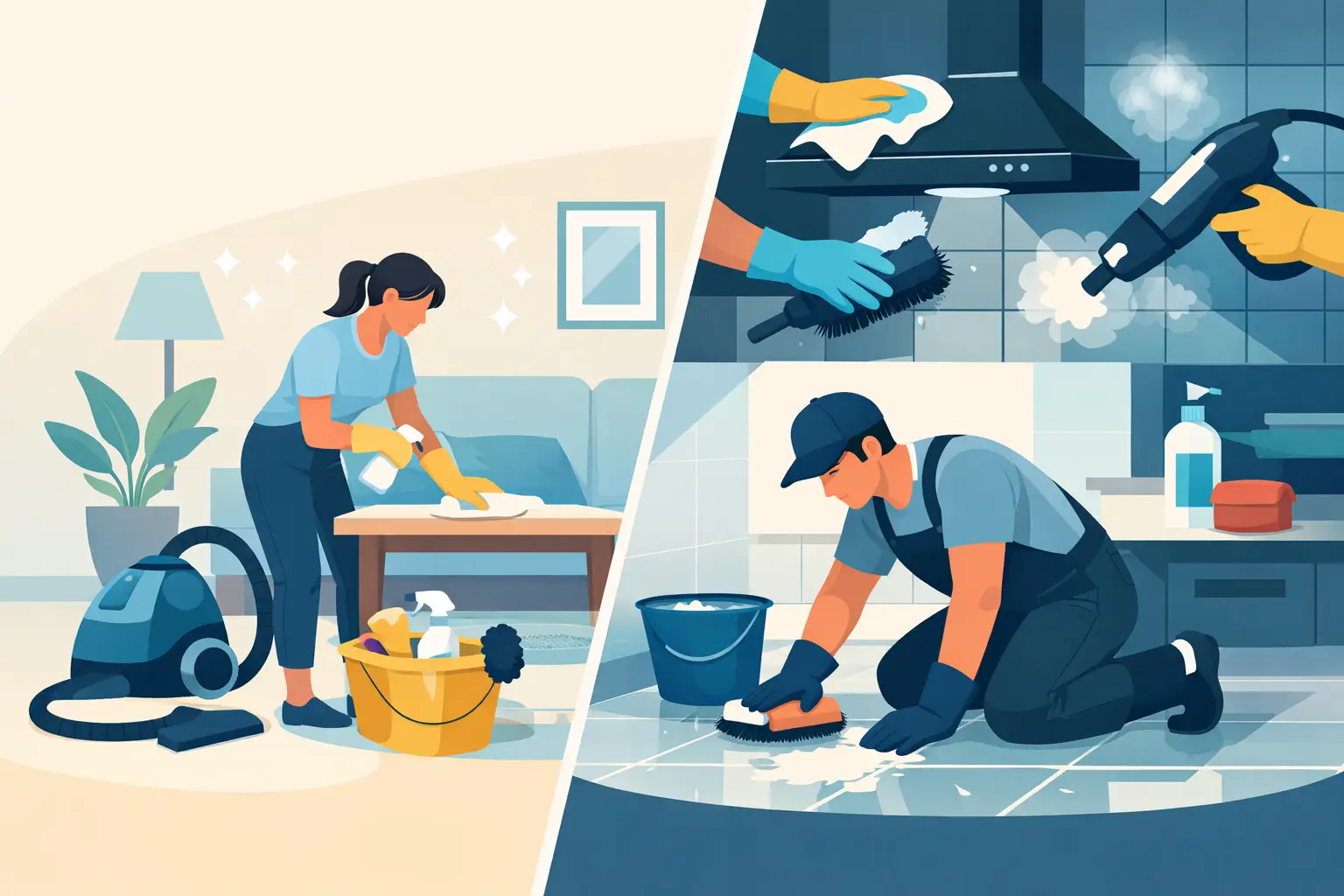 House Cleaning vs Deep Cleaning Explained