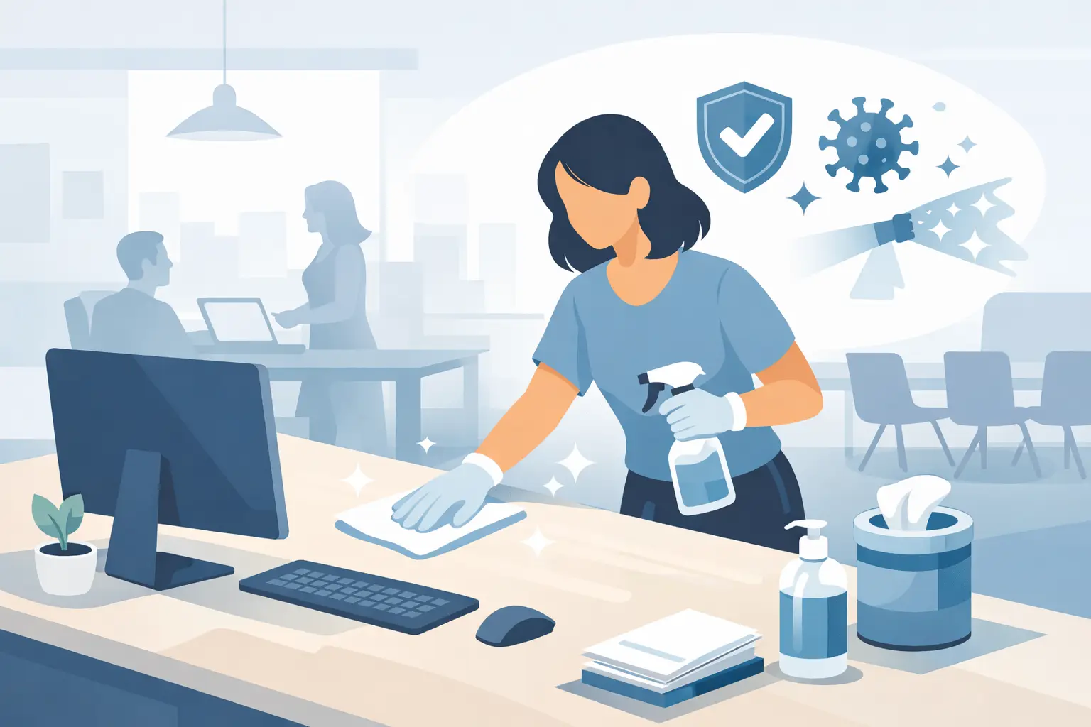 How to Sanitize Shared Workspaces Safely